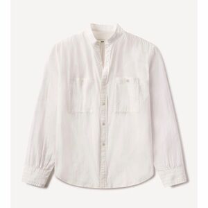 Buck Mason Women’s COTTON DOBBY STUDIO SHIRT White Size XS Retail $148